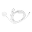 Töltő kábel 3in1 Type C to 2 x Lightning/ Apple Watch 3W 2A C3168 1,2 m, fehér