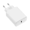 FORCELL F-ENERGY TFK-TC-25WPD hálózati töltő Type C + kábel Type C to Type C PD Q.C 3A 25W, fehér
