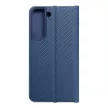 LUNA Book Carbon oldalra nyíló tok SAMSUNG S22, kék