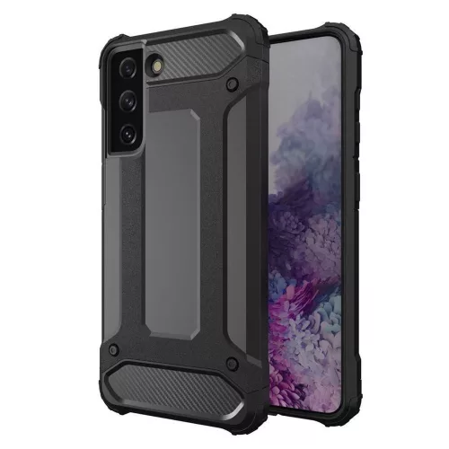 Hybrid Armor Tough Rugged ütésálló tok SAMSUNG S22, fekete