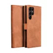 TENDER Book Case oldalra nyíló tok SAMSUNG S22 Ultra, barna