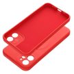 SILICONE MAG COVER case MagSafe IPHONE 12 tok, piros