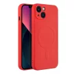 SILICONE MAG COVER case MagSafe IPHONE 13 tok, piros