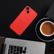 SILICONE MAG COVER case MagSafe IPHONE 13 tok, piros