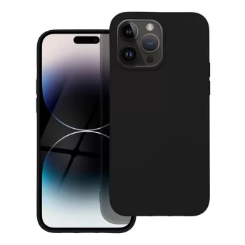 SILICONE case IPHONE 14 Pro Max tok, fekete