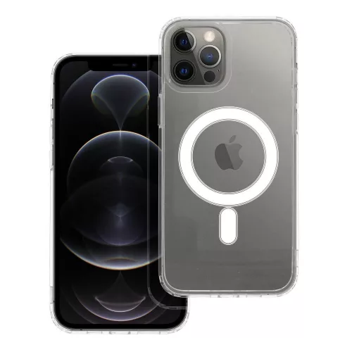 CLEAR MAG COVER case MagSafe IPHONE 12 Pro Max tok, átlátszó