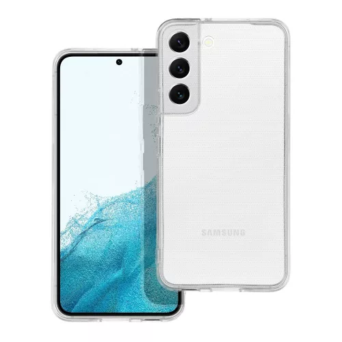 Samsung Galaxy S22 2mm szilikon hátlap, tok, kameravédelemmel, átlátszó