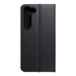 LUNA Book tok, arany Samsung Galaxy S23 tok, fekete