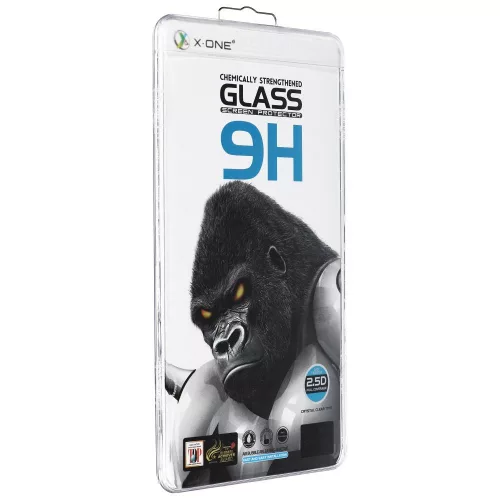 X-ONE 3D Full Cover edzett üvegfólia Samsung Galaxy S23 Ultra (tokbarát) ujjlenyomat-érzékelős, fekete