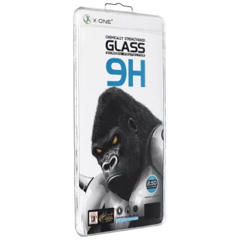   X-ONE 3D Full Cover edzett üvegfólia Samsung Galaxy S23 Plus (tokbarát) ujjlenyomat-érzékelős, fekete