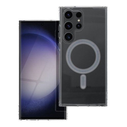 CLEAR MAG COVER case MagSafe Samsung Galaxy S23 Ultra tok, átlátszó