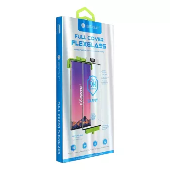   Bestsuit Rugalmas hibrid üvegfólia 5D Samsung Galaxy S23 Plus, fekete (Hot Bending) működő ujjlenyomat-olvasó