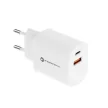 FORCELL F-ENERGY TFK-TC-30WPD hálózati töltő Type C + USB A PD QC4.0 3A 30W, fehér