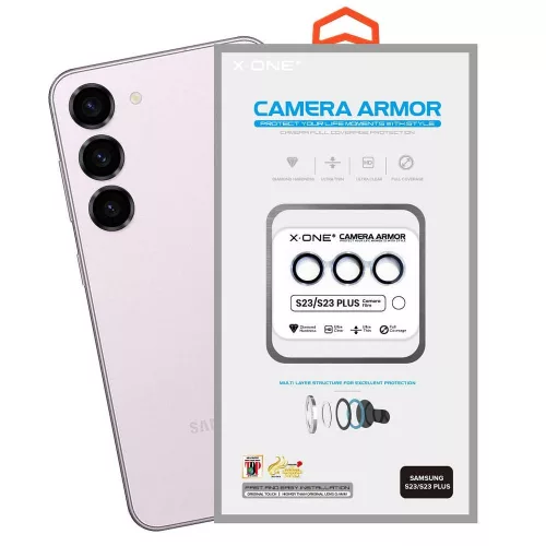 X-ONE Sapphire Camera Armor lencsevédő üvegfólia Samsung Galaxy S23/S23 Plus