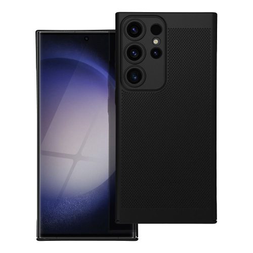 BREEZY Case Samsung Galaxy S23 Ultra tok, fekete
