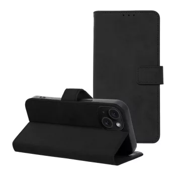 TENDER Book Case IPHONE 15 tok, fekete