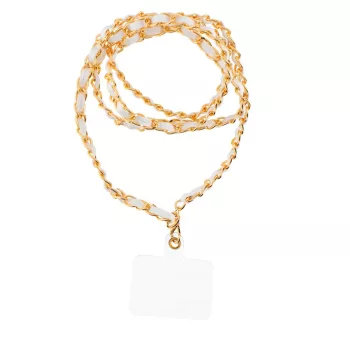   STRAP medál telefonhoz/zsinór hossza 116cm (58cm hurokban)/nyakra akasztható, fehér