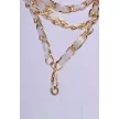 STRAP medál telefonhoz/zsinór hossza 116cm (58cm hurokban)/nyakra akasztható, fehér