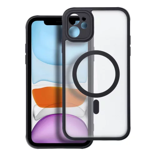 FULL MATTE MAG COVER case MagSafe IPHONE 11 tok, fekete