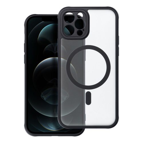FULL MATTE MAG COVER case MagSafe IPHONE 12 Pro tok, fekete