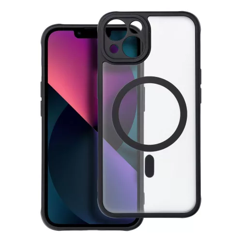 FULL MATTE MAG COVER case MagSafe IPHONE 13 tok, fekete
