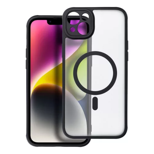 FULL MATTE MAG COVER case MagSafe IPHONE 14 Plus tok, fekete