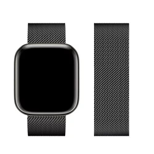 FORCELL F-DESIGN FA03 óraszíj APPLE Watch 42/44/45/49 mm, fekete