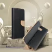 Smart Fancy oldalra nyíló tok Samsung Galaxy S23 FE, arany, fekete