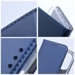 Smart Magnetic Samsung Galaxy S23 Fe oldalra nyíló tok, sötétkék