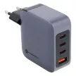 FORCELL F-ENERGY GaN VT-46 hálózati töltő 3 x Type C + USB A PD QC4.0 5A 100W with PD , szürke