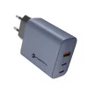 FORCELL F-ENERGY GaN VT-42B hálózati töltő 2 x Type C + USB A PD QC4.0 4A 65W , szürke