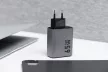FORCELL F-ENERGY GaN VT-42B hálózati töltő 2 x Type C + USB A PD QC4.0 4A 65W , szürke