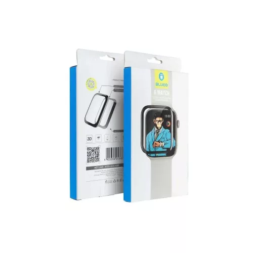 5D Mr. Monkey Glass Apple Watch 7/8/9 45MM, (Strong HD), fekete