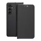 LUNA Book Carbon oldalra nyíló tok Samsung Galaxy S23 FE, fekete