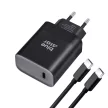 Blue Star hálózati töltő Type C + kábel Type C - Type C PD QC4.0 3A 45W TFB-TC-45WPD, fekete