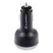 Autós töltő USB A + 2 x Type C PD QC3.0 3A 191W CC69-2C1A, fekete