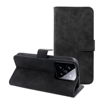 TENDER Book Case for XIAOMI 14 tok, fekete