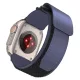 FORCELL F-DESIGN FA05 nylon óraszíj APPLE Watch 42/ 44/ 45/ 49 mm, zöld