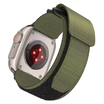   FORCELL F-DESIGN FA05 nylon óraszíj APPLE Watch 38/ 40/ 41 mm tok, fekete