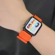 FORCELL F-DESIGN FA05 nylon óraszíj APPLE Watch 38/ 40/ 41 mm, zöld