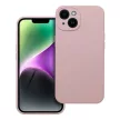 Case SILICONE 2mm IPHONE 14 sand tok, rózsaszín