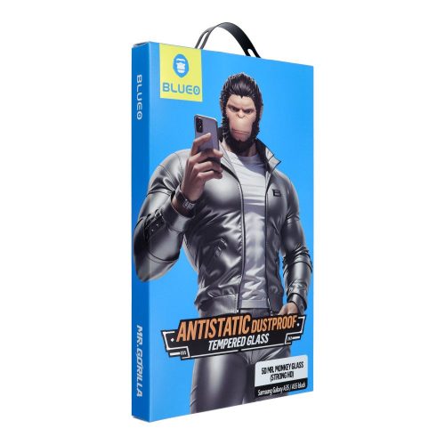 5D Mr. Monkey Glass - Samsung Galaxy A35 / A55 black (Strong Lite) edzett üvegfólia