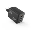 Blue Star hálózati töltő GaN 4A 65W 2 x Type C + USB A PD QC4.0 VT-43, fekete