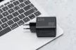 Blue Star hálózati töltő GaN 4A 65W 2 x Type C + USB A PD QC4.0 VT-43, fekete