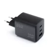 Blue Star hálózati töltő GaN 4A 65W 2 x Type C + USB A PD QC4.0 VT-43, fekete