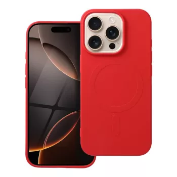   SILICONE MAG COVER (big hole) case MagSafe iPhone 16 Pro tok, piros