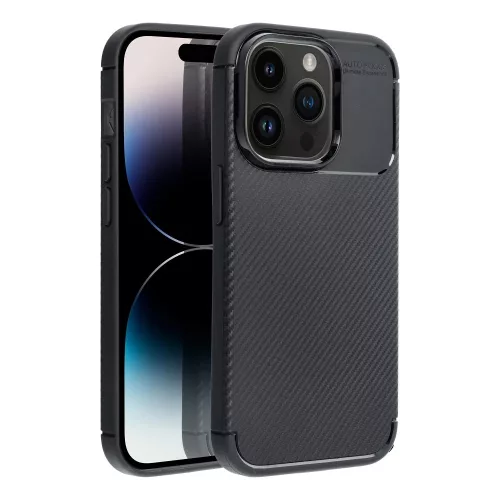 Case CARBON PREMIUM iPhone 16 Pro tok, fekete