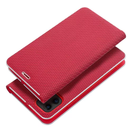 LUNA Book Carbon iPhone 16 Plus tok, piros