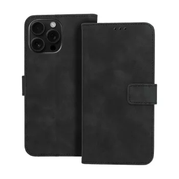 TENDER Book Case iPhone 16 Pro Max tok, fekete