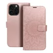 MEZZO Book case iPhone 16 Pro Max mandala tok, rozéarany